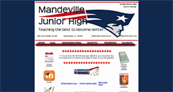 Desktop Screenshot of mandevillejunior.stpsb.org